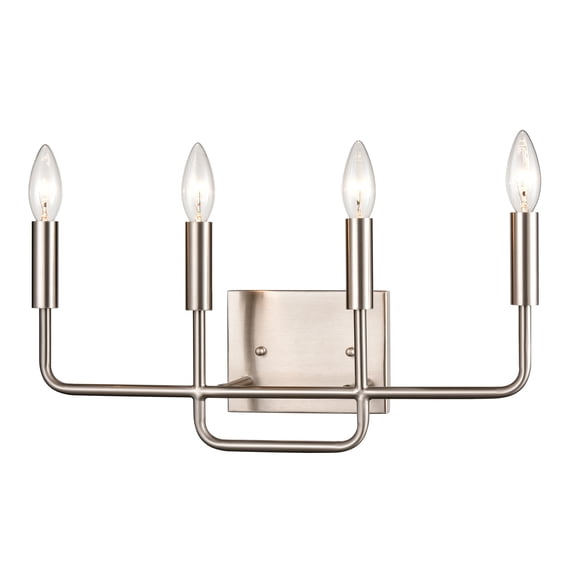 CN330412-Thomas Lighting-4 Light Medium Bath Vanity-Brushed Nickel Finish