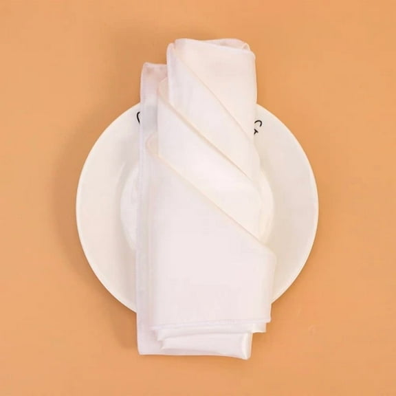 6 Pcs Napkin Banquet Dinner Party Solid Color Cloth Square Table