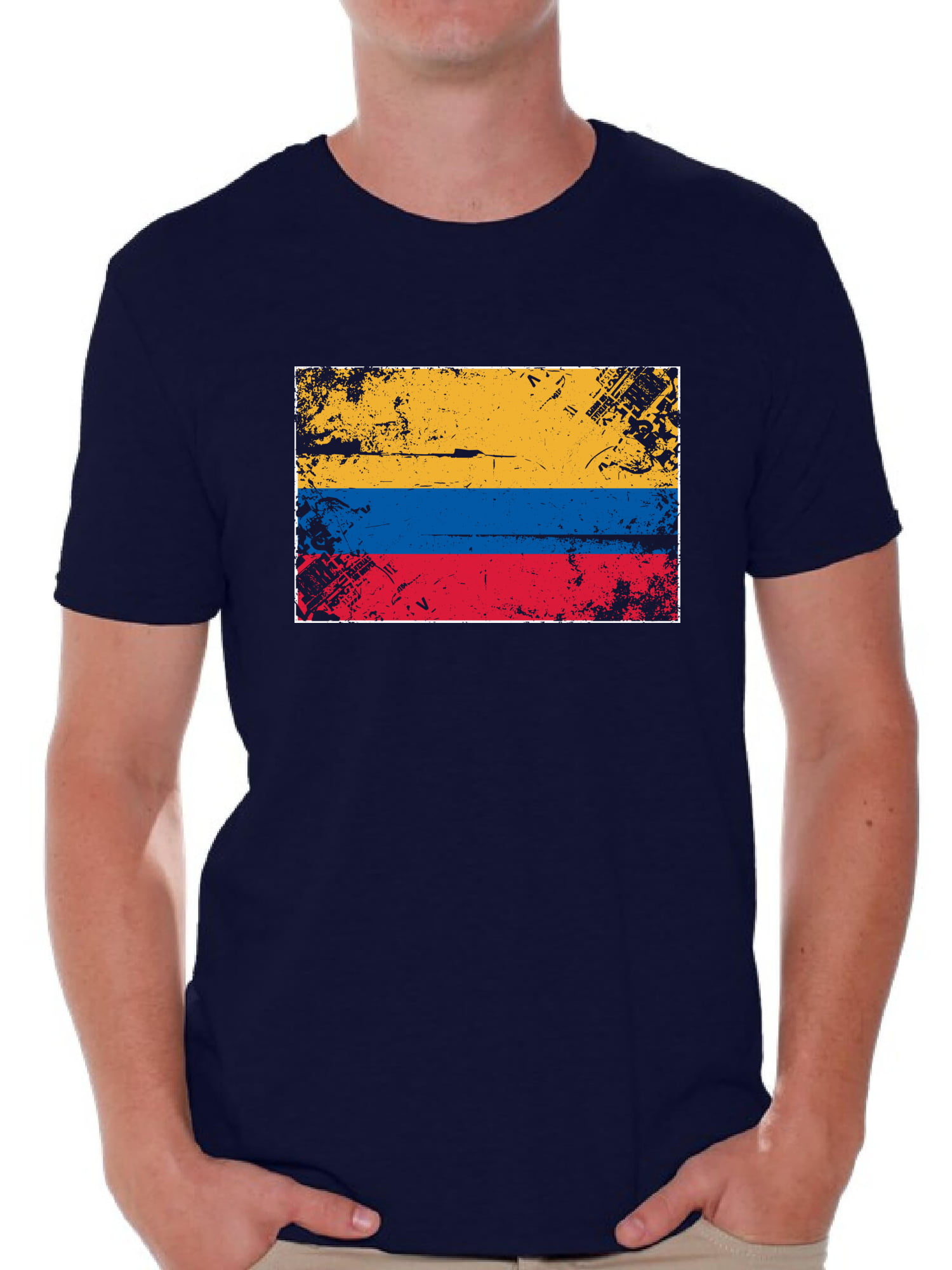 FUNNY COLOMBIA T-SHIRTS GIFTS MENS COOL NOVELTY COLOMBIAN FLAG JOKE RUDE T-SHIRT 