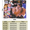 thumbnail image 3 of Blanket Michael Actors B. Jordans Throw Flannel Blankets Warm Soft Cozy Fuzzy Air Conditioning Blanket for Living Room Sofa Bed Gift Blankets for All Seasons 50"x60", 3 of 6