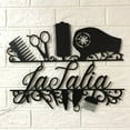thumbnail image 2 of Craftnamesign Custom Hair Salon Metal Wall Art LED Light, Personalized Hair Stylist Name Sign, 2 of 5