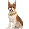 thumbnail image 5 of Collar dorado para perros, collar de cadena para perros con hebilla resistente, collar de estrangulamiento de eslabones cubanos para perros grandes, collar de eslabones cubanos con cierre de circonita, 5 of 5