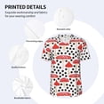 thumbnail image 4 of Balery Forest Mushrooms Baseball Jersey for Men Casual Button Down Shirts Short Sleeve Active Team Sports Uniform-4X-Large, 4 of 9