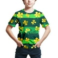 thumbnail image 3 of Toddler Boys Girls Short Sleeve St. Patrick's Day Prints T Shirt Tops Clothes Size 11-12T, 3 of 3