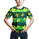 thumbnail image 2 of Gibobby Blusa Termica Camiseta de manga corta con estampado del día de San Patricio para niños y niñas(Verde, 11-12 Años), 2 of 3