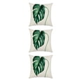 thumbnail image 4 of Moyic Fundas de cojines de hojas de lino para un ambiente relajante Fundas de cojines de sofá elegantes Funda de almohada cómoda Estilo 2 Type1 NO1, 4 of 6