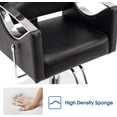 thumbnail image 4 of BarberPub Classic Recliner Barber Chair Heavy Duty Hair Spa Salon Styling Beauty Equipment 3126 Black, 4 of 7