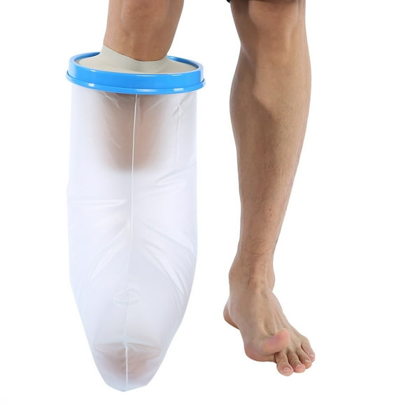 Reusable Adult Leg cast Protector for Shower, Waterproof Shower Bandage and Cast Cover Watertight Protection to Broken Leg,Foot, Ankle Wound, Burns