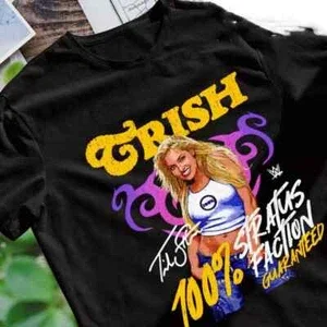 RARE Trish Stratus Stratusfaction guaranteed T-Shirt Cotton Tee All Size