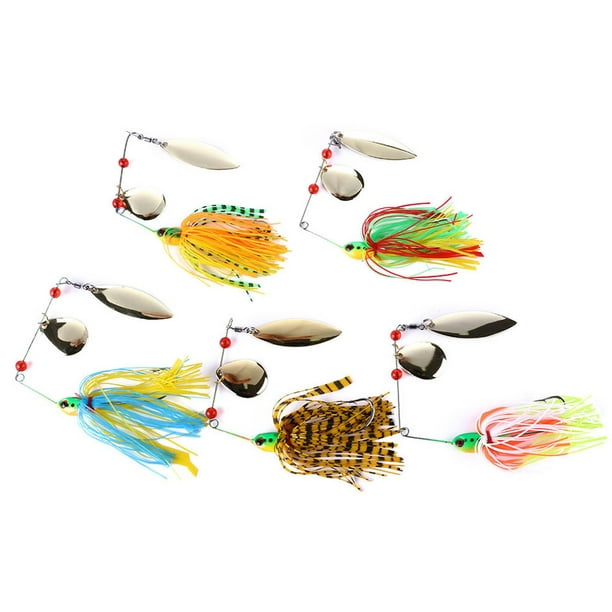 Qinxin Bass Fishing Lure Spinner Baits Hard Metal Multicolor Spinner Baits Topwater Fishing Lure For Saltwater Freshwater Other