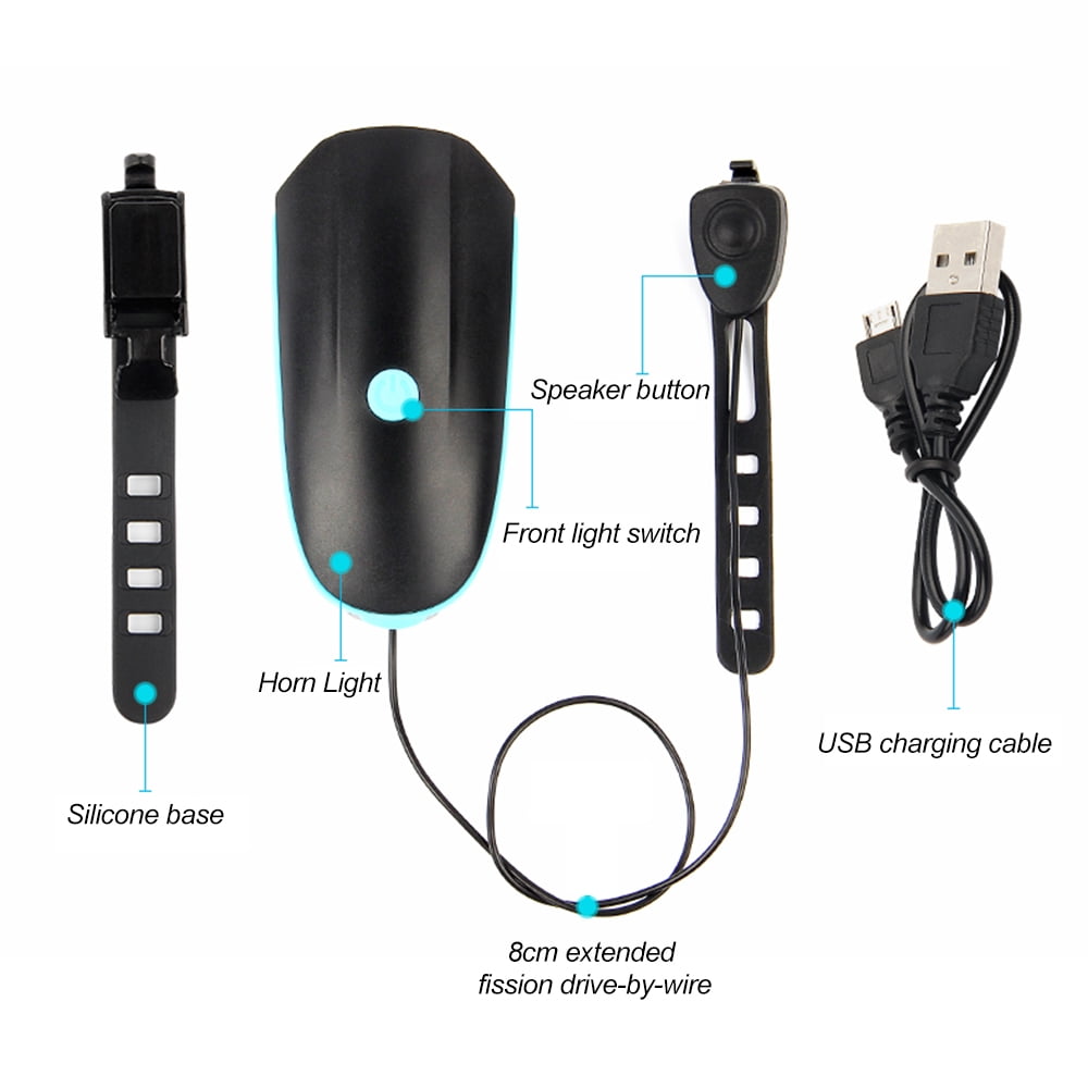 Bike Light with Loud Bike Horn 2in1 