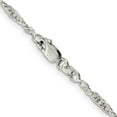 thumbnail image 3 of 925 Sterling Silver Rope Chain Styles Necklace 2.5 mm Loose 18 inch, 3 of 4