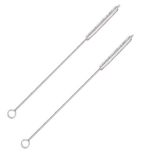 Cepillo de limpieza de paja para beber Cerdas de alta resistencia Limpieza de electrodom?sticos de cocina Espacios peque?os Auto Detalle 6.5 "de largo (paquete de dos) TV Time 6490-2pk