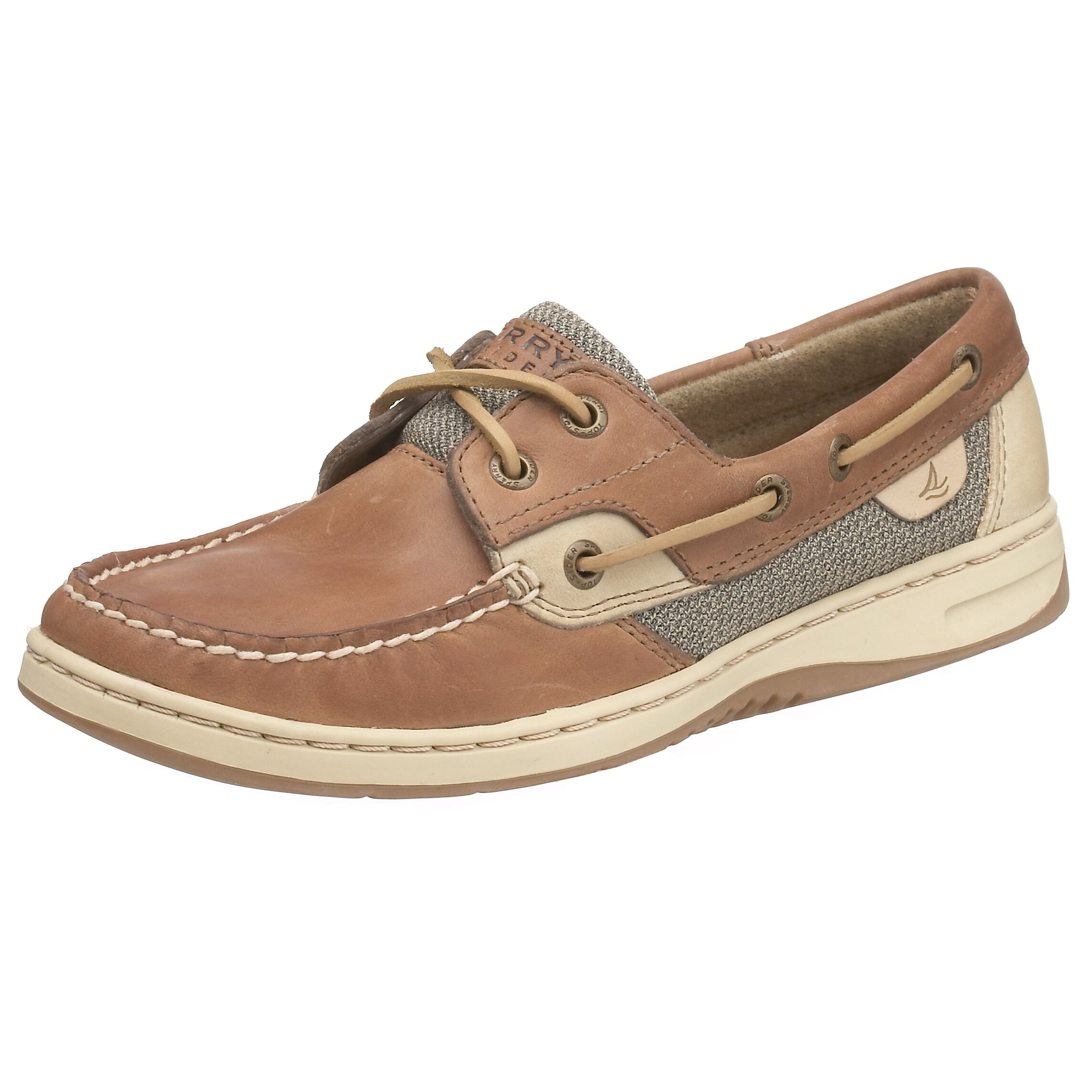 sperry bluefish 2 eye linen oat women's shoe