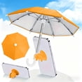 thumbnail image 5 of Orange Suction Cup Phone Sun Shade Umbrella, UV Block & Anti-Glare Waterproof Cover, Adjustable Angle Phone Shield for Outdoor Live Streaming, Selfies & Video Calls, 5 of 6