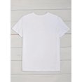 thumbnail image 3 of Plus Size "Blessed by God, Loved by Jesus" Graphic Tee - Casual Crew Neck Short Sleeve, Polyester Knit Top for Women, All-Season Wear, 3 of 4