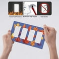 thumbnail image 4 of Maple Leafs Switch Cover Decorative Wall Plate / 4-Gang Screwless / Standard Size 4.5x8 in, 4 of 5