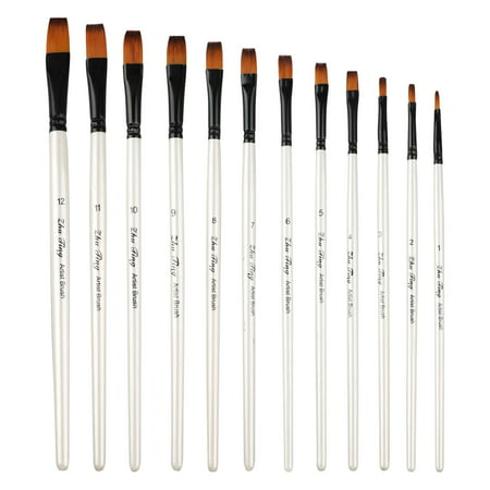 EEEkit Art Paint Brushes for Acrylic Painting Watercolor Oil Gouache - Body and Face Paint Brushes. Best Professional Art Supplies Painting Brush Set of 12 pcs for Adults and (Best Color For Professional Photos)