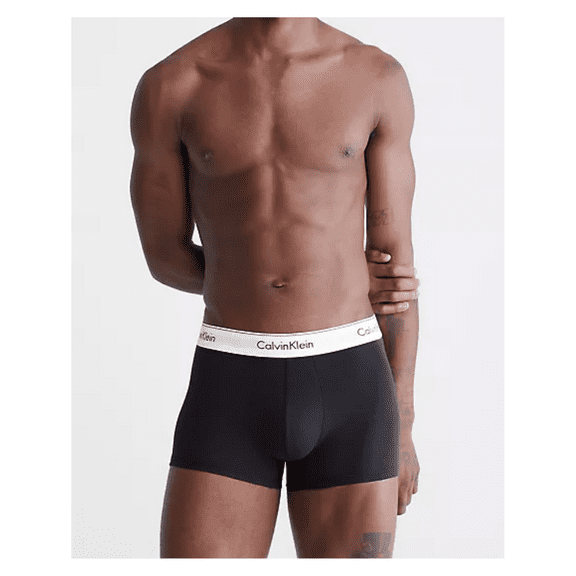 Calvin Klein 3-Pack Modern Cotton Stretch Low Rise Trunk Black/Grey/Blue Small