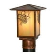 thumbnail image 2 of Meyda 154518 7 in. Square Seneca Winter Pine Post Mount, Beige & Iridescent, 2 of 6