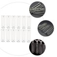 thumbnail image 4 of OULII 40 Pcs Accessoires de Rideau Argent Installation DIY pour Décoration Intérieure, 4 of 7