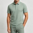 thumbnail image 2 of IhhxPro Big & Tall Men's Quick-Dry Collared Shirt Short Sleeve Moisture-Wicking Summer Tee Lightweight Business Sport Casual Golf Performance Athletic Fit Breathable Cotton M-5XL, 2 of 8