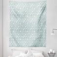 thumbnail image 1 of Swans Tapestry, Grunge Style Asymmetric Design Flock of Swimming Birds Pastel Pattern, Fabric Wall Hanging Decor for Bedroom Living Room Dorm, 5 Sizes, Pale Seafoam and White, by Ambesonne, 1 of 1