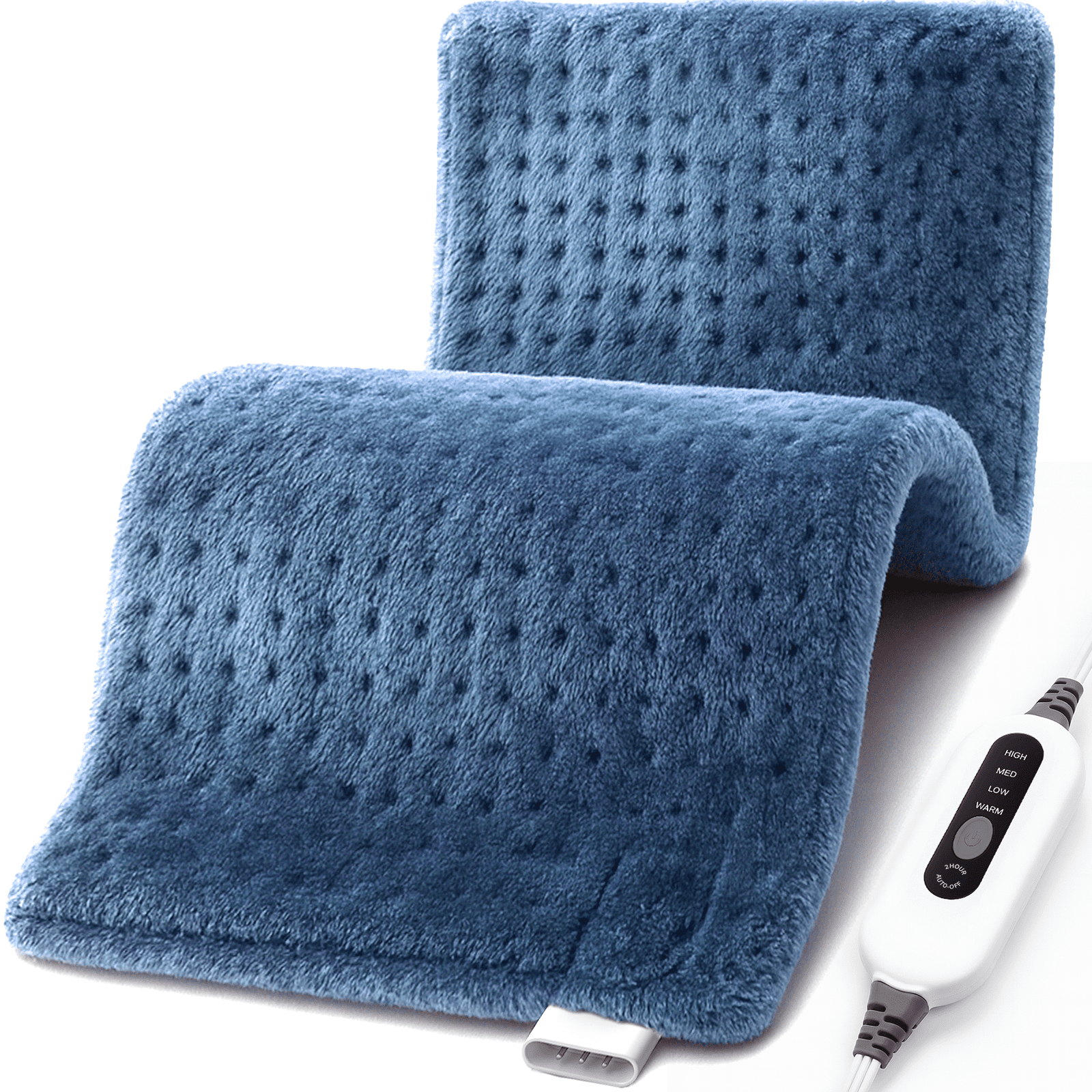 PainAway Extra Large Heating Pad for Back Period, 33''x 17'' XXXL Electric Heating Pad for Shoulder Neck Knee | King Size heated back pad.