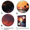 thumbnail image 3 of Designart "Sunset Sunset Reverie Painting II" Landscape & Nature Floater Framed Canvas Art Print, 3 of 7