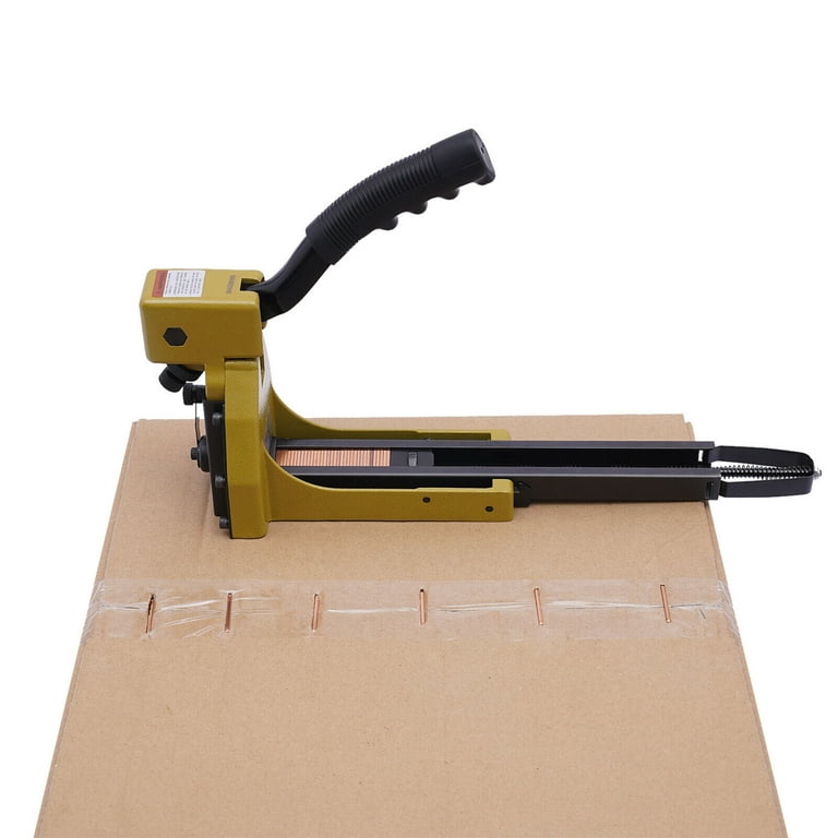 Fastening fabric and board using construction stapler on bright background  Stock Photo by ©belchonock 40884417