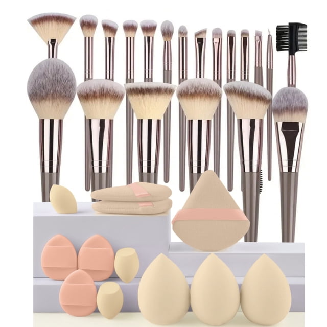 3-20PCS Makeup Brushes Set Eyeshadow Fluffy Foundation Concealer Blush Highlighter Storage Box Female Cosmetics Beauty Tools,makeup brush set