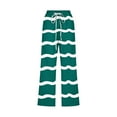 thumbnail image 3 of Pantalones Casuales de Mujer de Impresión Floral Cintura Elástica Suelta, Pantalones de Pierna Ancha Recta con Bolsillos, 3 of 5