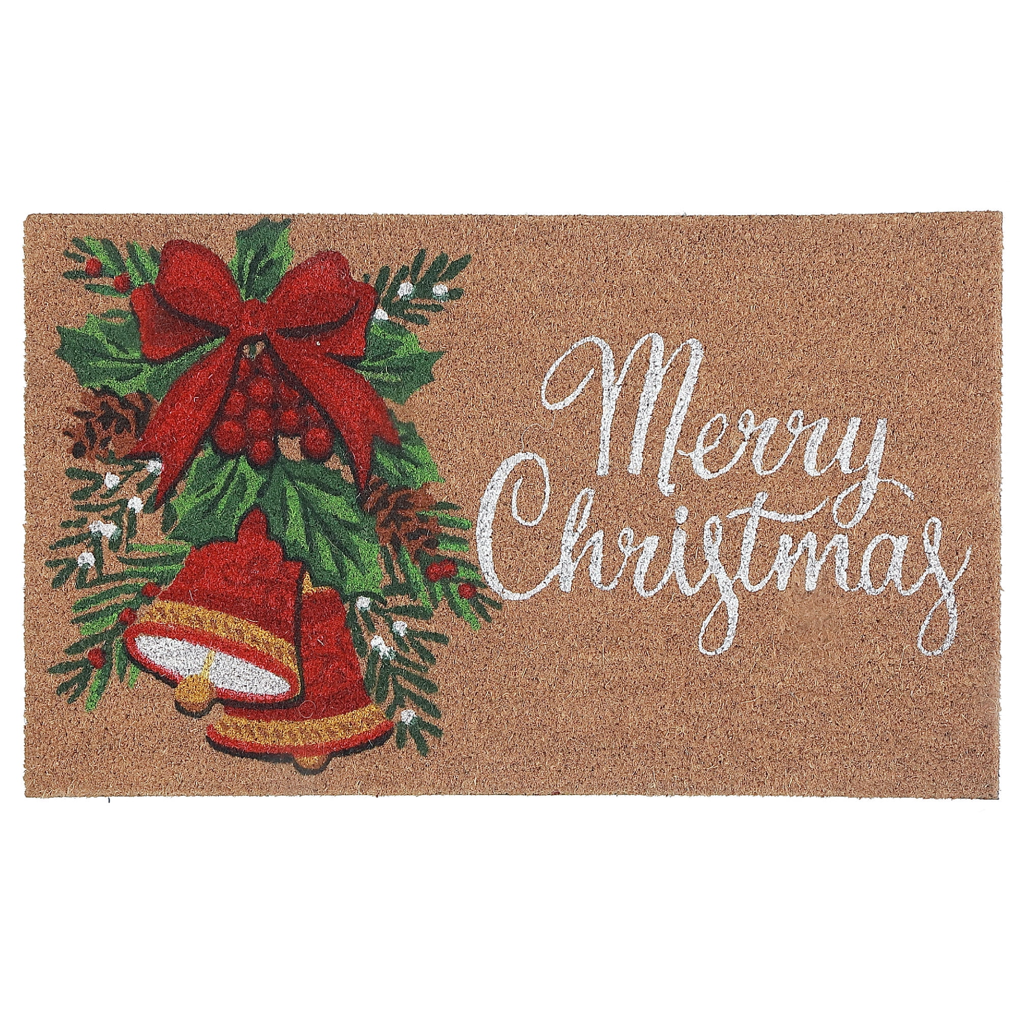 Coir Door Mat (Bells - Merry Christmas)