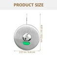 thumbnail image 2 of YSNOOWE Bathroom Indicator Lock 1 Set Silver Rectangular Privacy Lever for Public Restrooms, 2 of 7