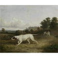 thumbnail image 3 of Edmund Bristow 17x15 Black Modern Framed Museum Art Print Titled - Pointers in a Landscape, 3 of 5