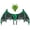 Green, variant on Halloween 3D Dragon Mask Wings Set,2Pcs Dragon Mask Wings Party Accessories,Dragons Cosplay Props