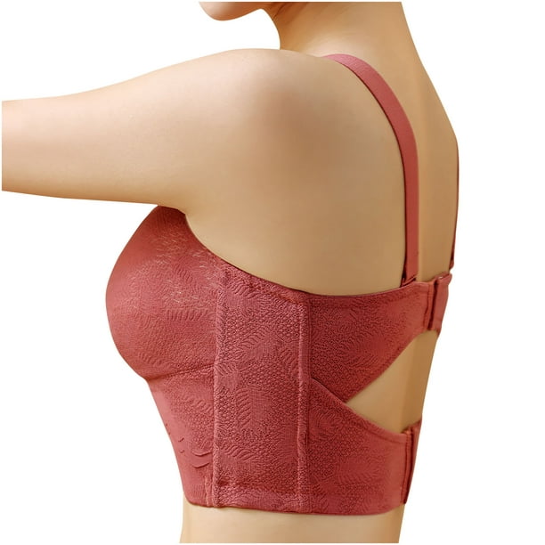 EQWLJWE Women's Bra Underwear Removable Shoulder Strap Daily Comfort Bra  Underwear True Bras For Women 