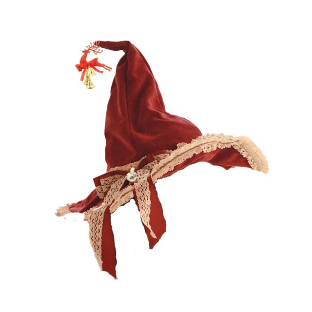 Sombrero De Bruja De Navidad Para Mujer, Gorro Puntiagudo, Sombrero Largo, Vestido De Fiesta, Accesorios De Cosplay Scienceny AP006089-00