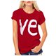 thumbnail image 2 of Blusas con Estampado de Letras Fiudx Cuello Redondo de Manga Corta para Amantes de Parejas para mujeres, 2 of 7