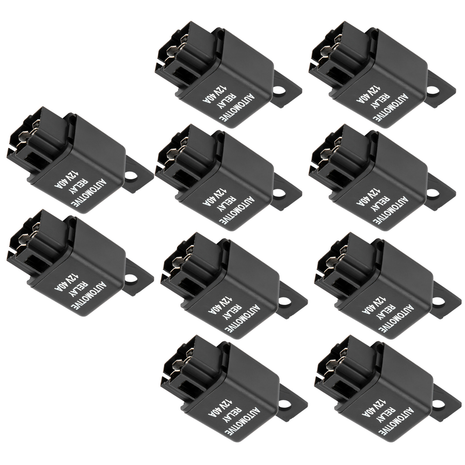 ESTINK Automobile Air Conditioner Relay,10Pcs DC12V 40A Automobile Car