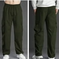 thumbnail image 2 of RYDCOT Mens Hiking Pants Lightweight Cargo Pants Work Tactical Nylon Stretch Waterproof Quick Dry Outdoor Cargo Pants with Muti Pockets for Fishing Travel Army Green, 2 of 5