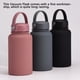 thumbnail image 4 of Billuyoard Frasco de vacío Botella de agua Botellas termo Tamaño compacto Equipo de camping de acero inoxidable Suministros al aire libre Cocina y Comedor Negro 650ml, 4 of 6