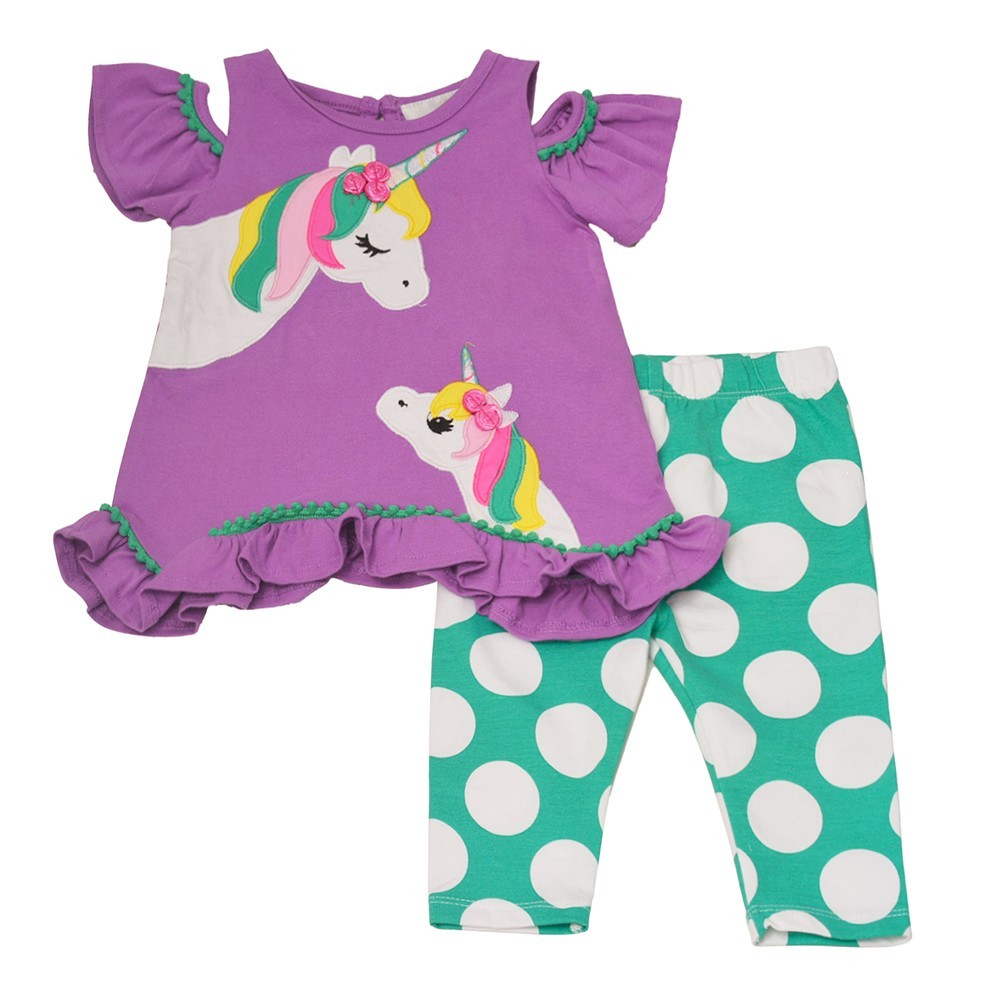 Rare Editions Baby Girls Purple Unicorn 