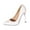 White, variant on Xfvqtps Womens Pointed Toe Pumps Patent Leather Heels Slip On Dress Shoes for Women Classic High Heels Office Wear Formal Party Shoes