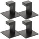 thumbnail image 1 of Aluminum Wall Hooks Adhesive Clothes Hanger Black 5.5X5.5CM Indoor Outdoor Use 4Pcs, 1 of 2