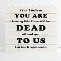 Novelty Decorative Sign/Plaque - Coworker Leaving Gifts,Farewell Gifts,Going Away Gift for Coworker,New Job Office Good Luck Goodbye Gifts for Coworkers Colleagues Boss Bestie