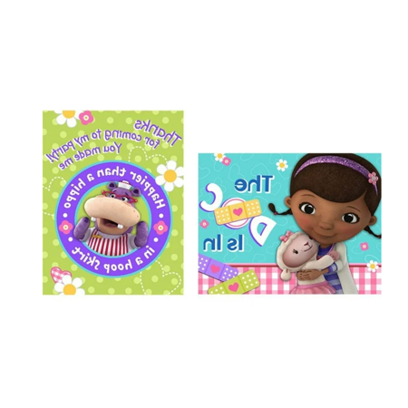 Doc McStuffins Invitation & Thank You (16) - Party Supplies