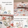 thumbnail image 3 of Amberspace Floral 7-piece Bed in a Bag Full Comforter Set with Sheets,Clay Pink Cristie, 3 of 8
