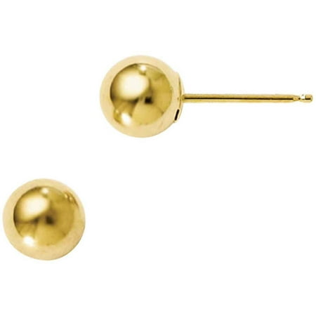 Versil 10 Karat Polished Ball Post Earrings