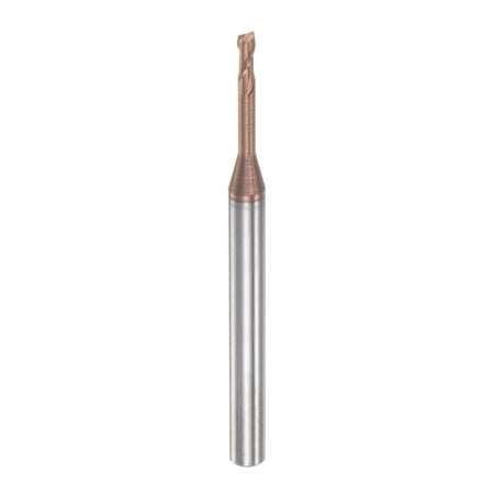 

Uxcell 4mm Shank 2mm x 14mm Titanium Coated Solid Carbide 2 Flutes Square End Mill Cutter